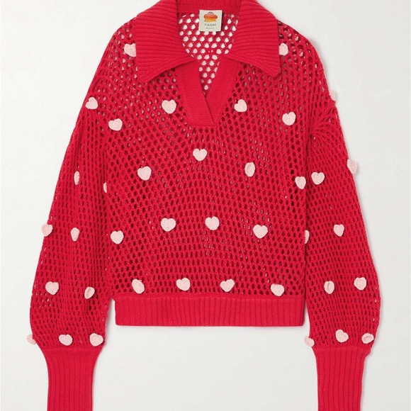 FARM Rio Red Heart Sweater - Picture 4 of 12